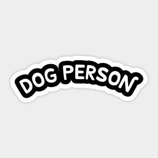 Dog Person Sticker